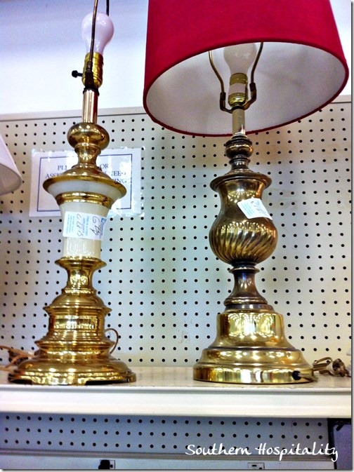 thriftstore lamps