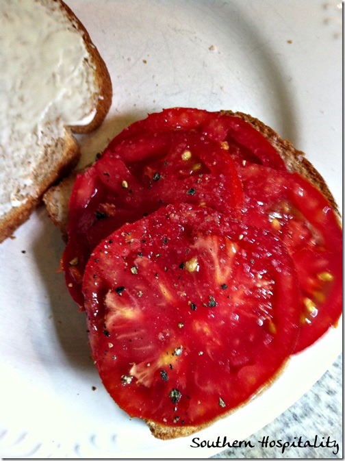 tomato sandwich