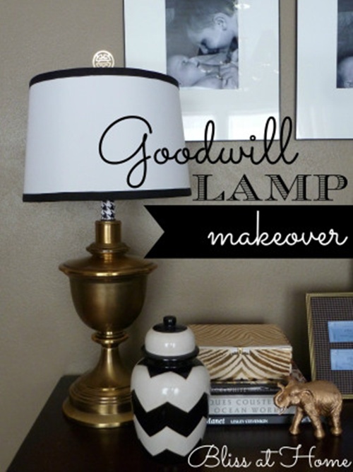 Goodwill lamp makeover