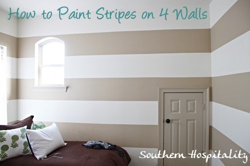 Painting Stripes On Walls Nursery Ideas Southern Hospitality