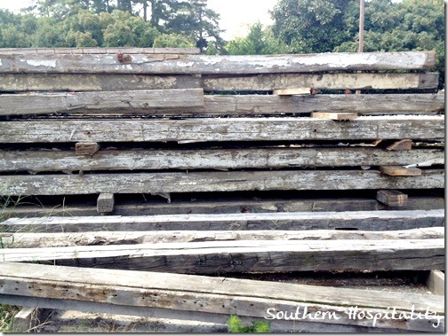 raw wood for mantel from Southern Accents