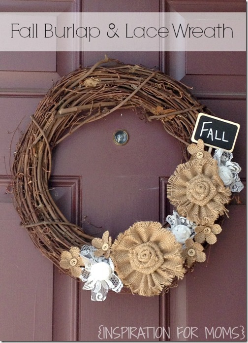 Fall Burlap and Lace Wreath 57