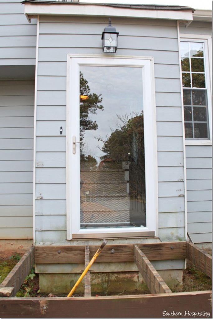 front door before new porch build