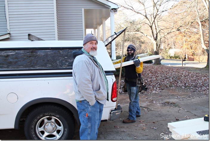 mike and dave building portico