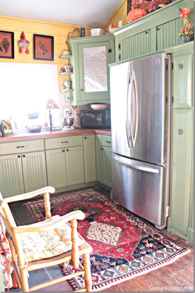 kitchen cabinets fridge