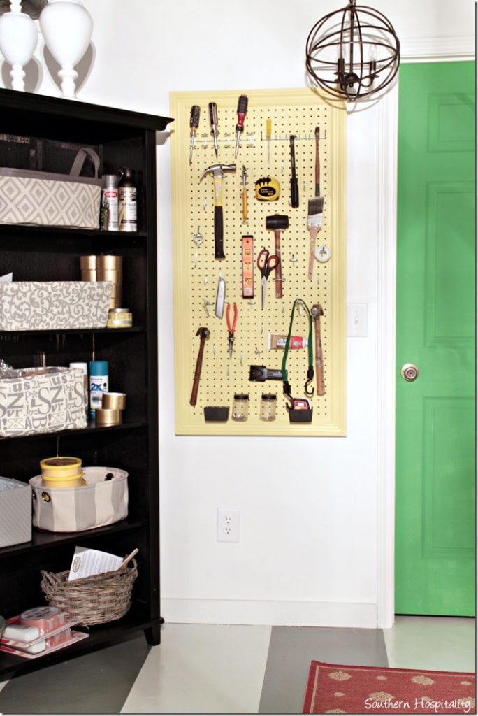 pegboard on wall