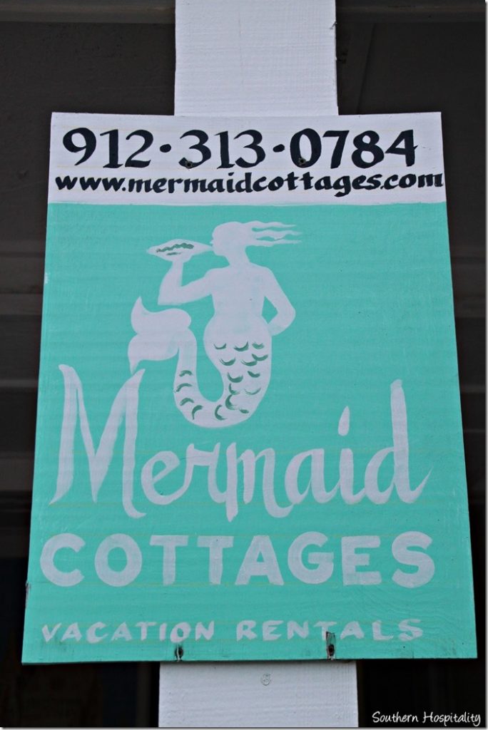 mermaid cottage sign
