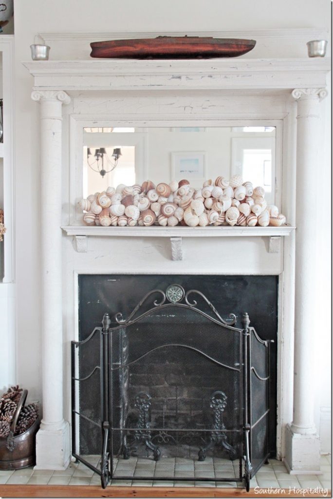 white caps fireplace