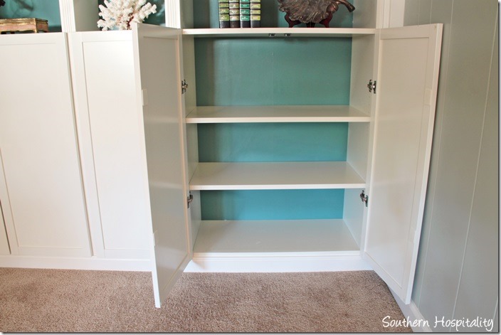 Ikea Billy Bookcases With Molding, Adding Doors To Ikea Bookcase