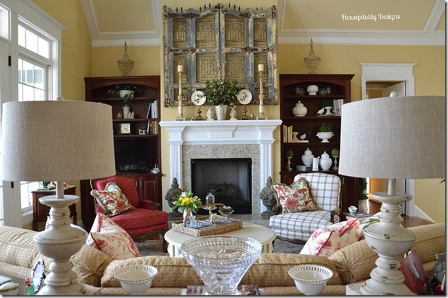 living room fireplace