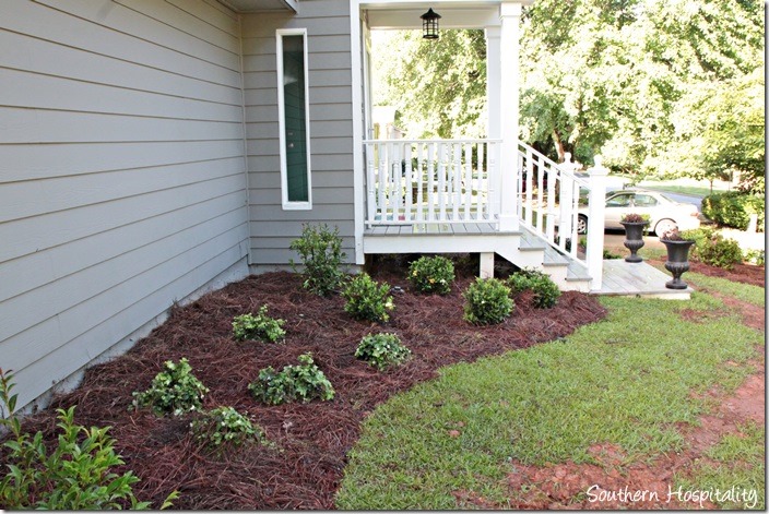 bed by front porch