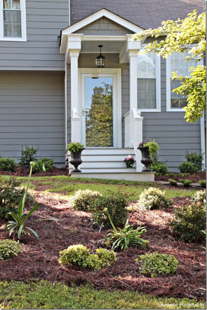 front porch landscaped