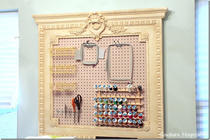 craft room organization board