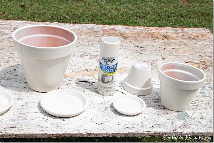 Patriotic Clay Pots Centerpiece for the 4th of July Southern