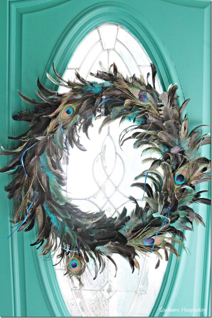 peacock wreath