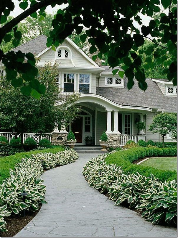 front porch and landscaping