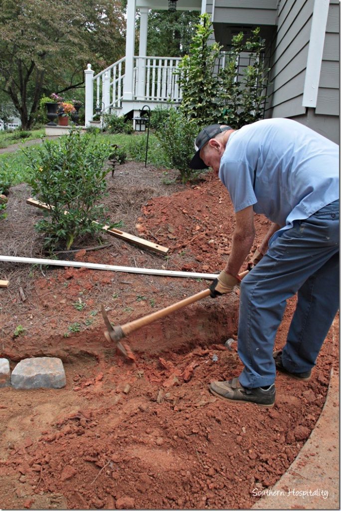 rounded wall digging