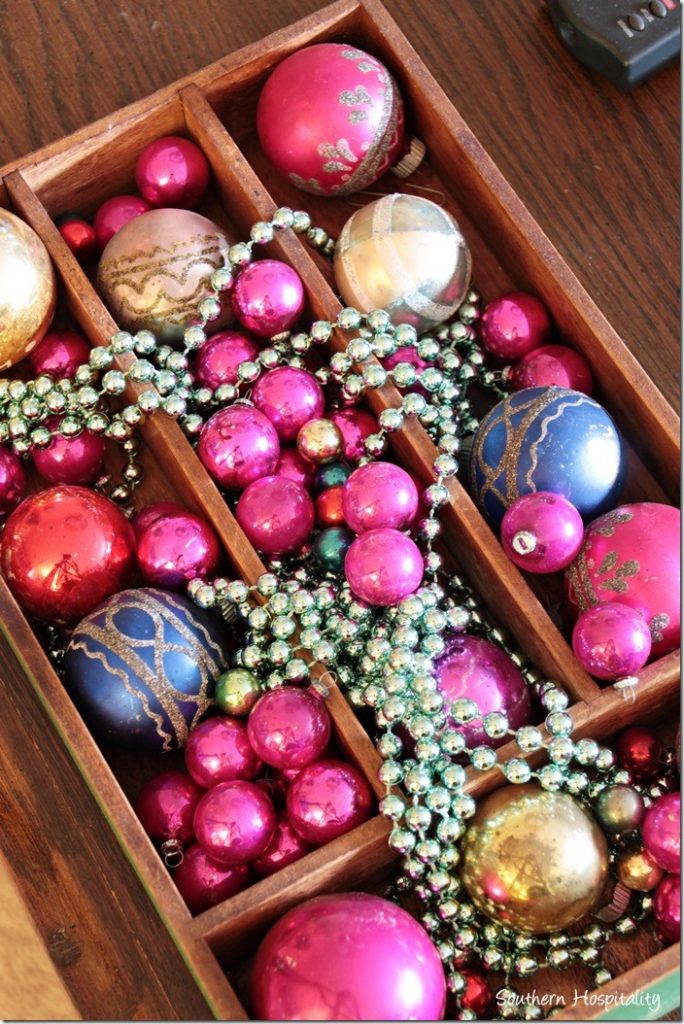 box of balls and baubles