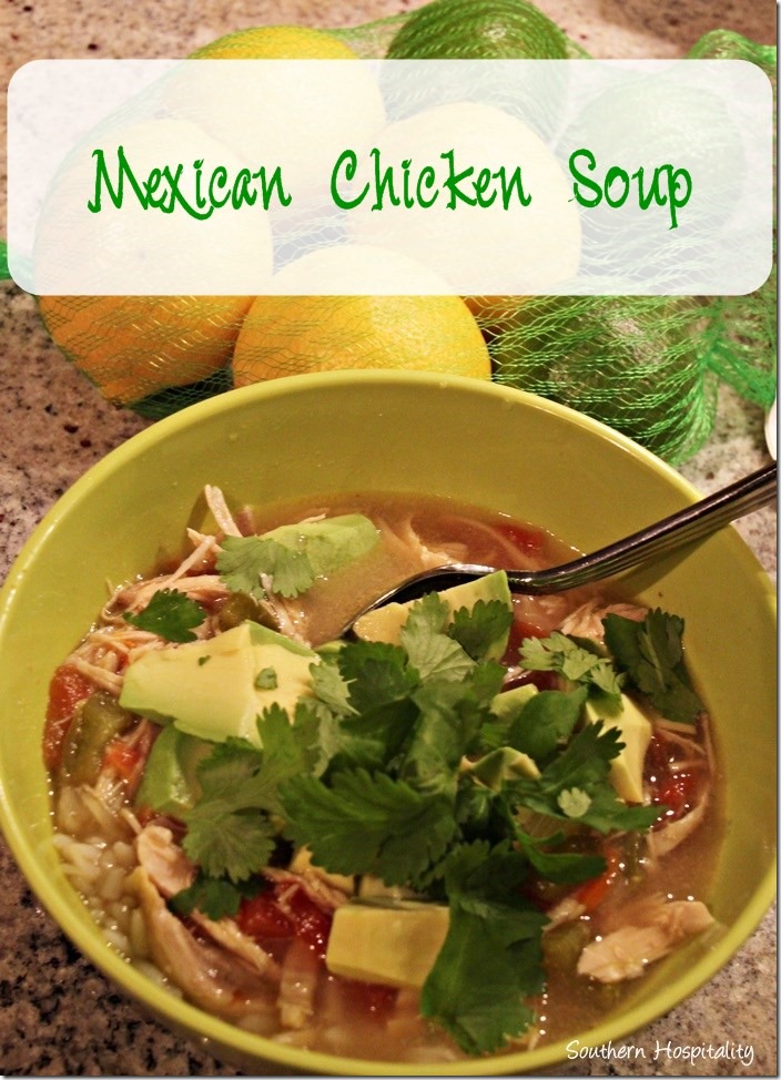 mexican chicken soup