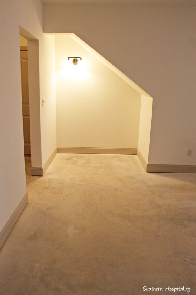 nook concrete floor basement