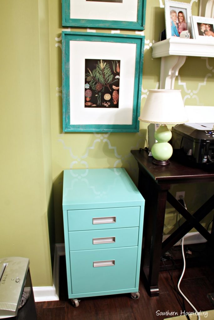 aqua file cabinet