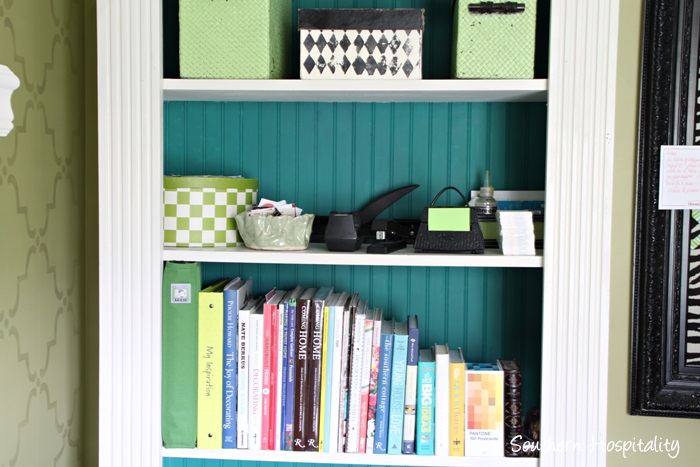 white bookshelves