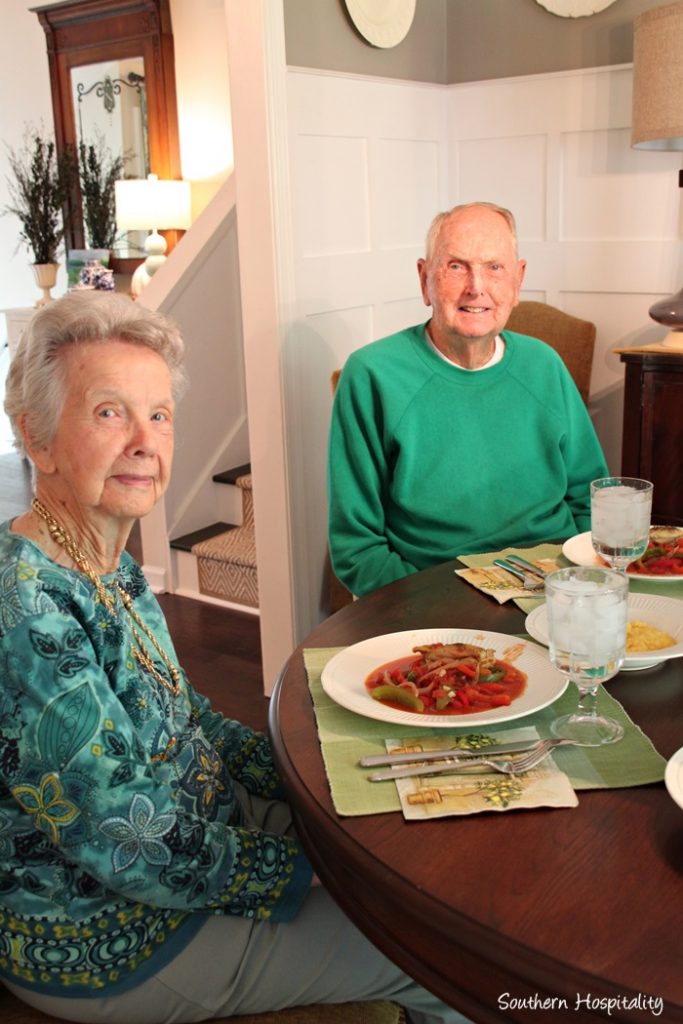 mom and dad at my house