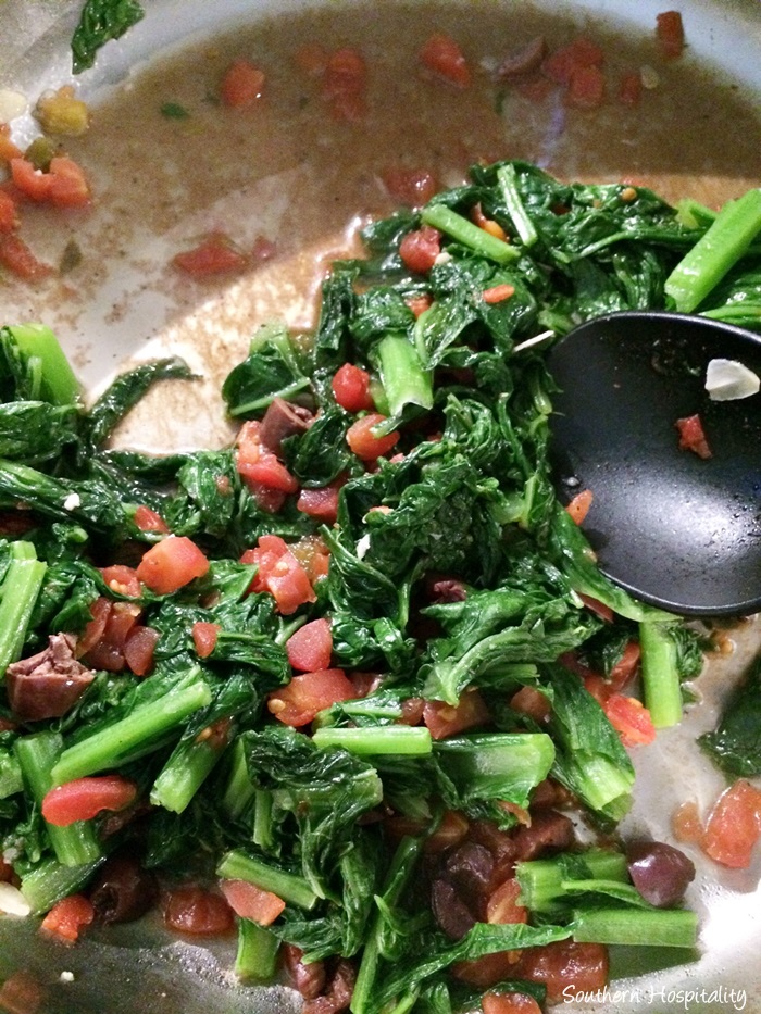 mustard greens sauteed