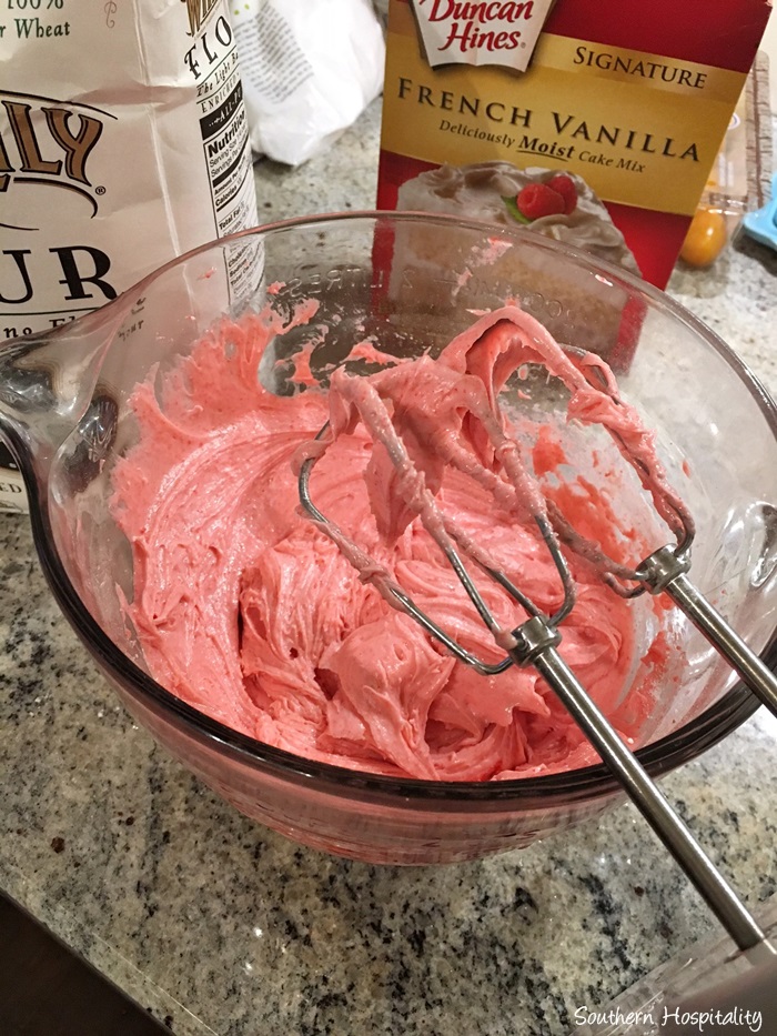 strawberry cake recipe batter