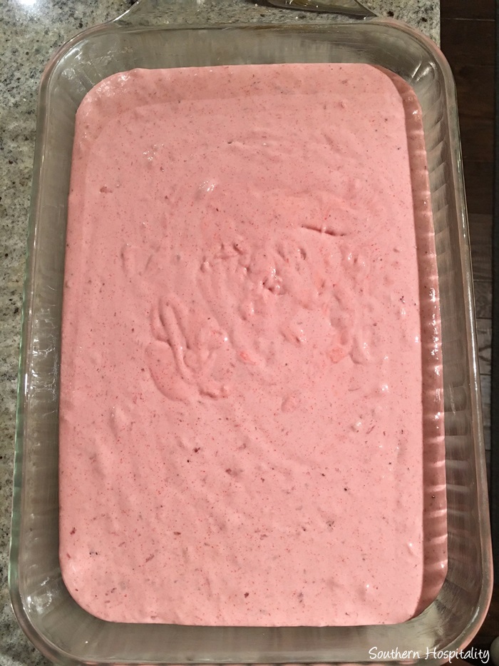 pâte à gâteau aux fraises fraîches
