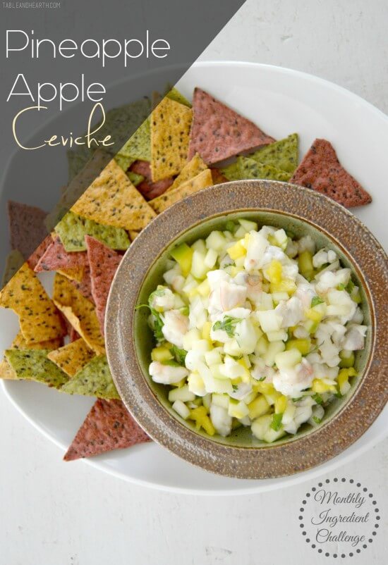 0-apple-ceviche-table and hearth