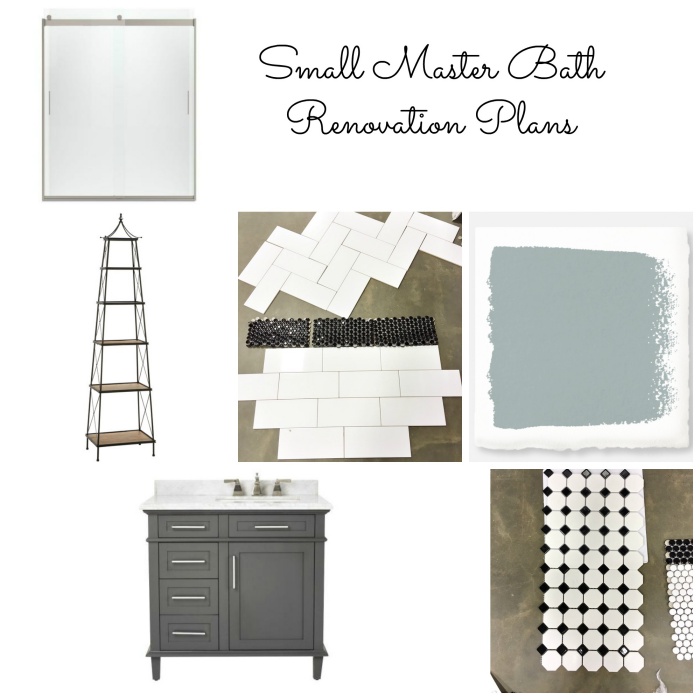 Small Master Bath Collage