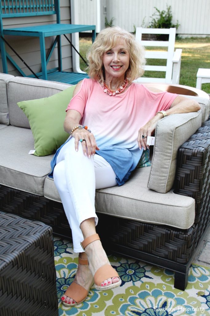 Fashion over 50: Glamour Farms Top - Southern Hospitality