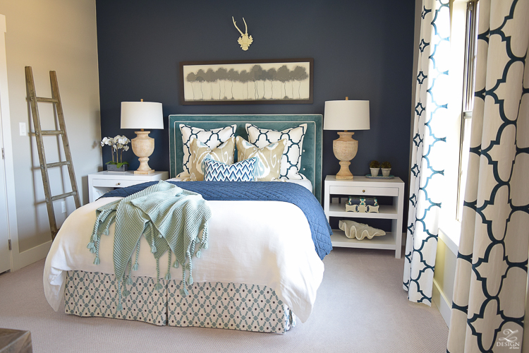 Transitional-navy-and-aqua-bed-room-2