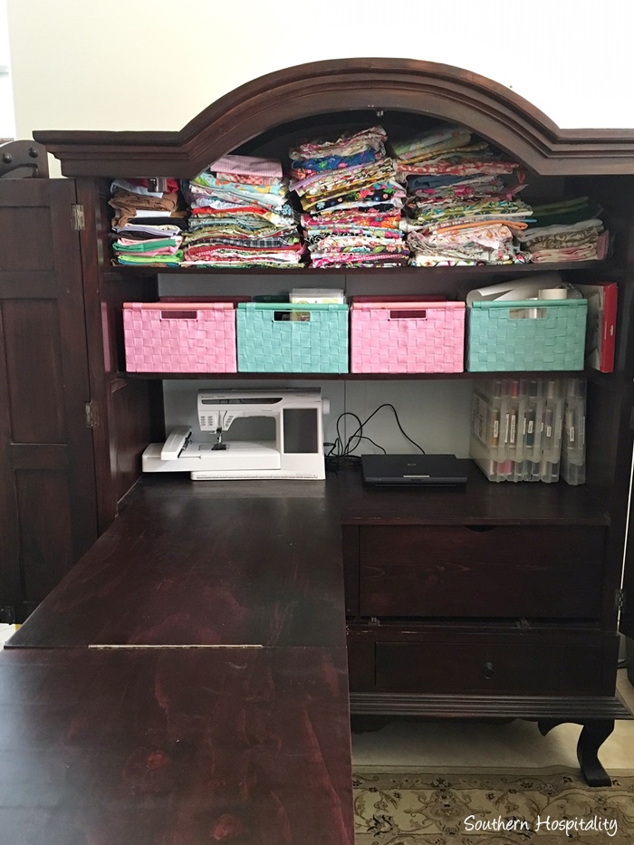 How to Make a Sewing Armoire - Southern Hospitality