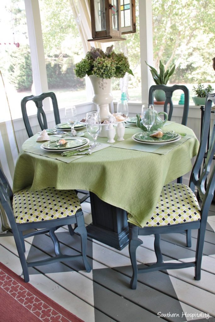 summer table green010