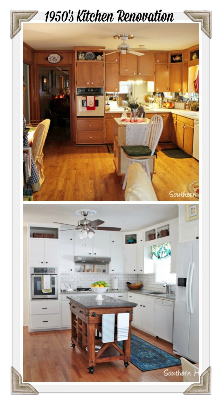 1950's Brick Ranch Kitchen Renovation Reveal! - Southern Hospitality