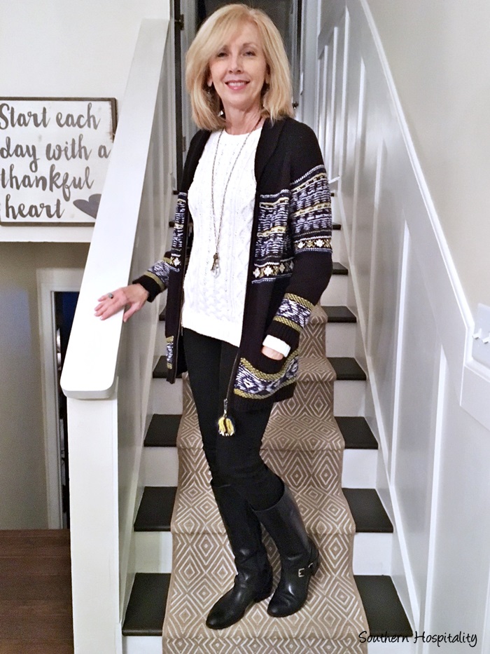 Fashion Over 50 Winter Black And White Southern Hospitality