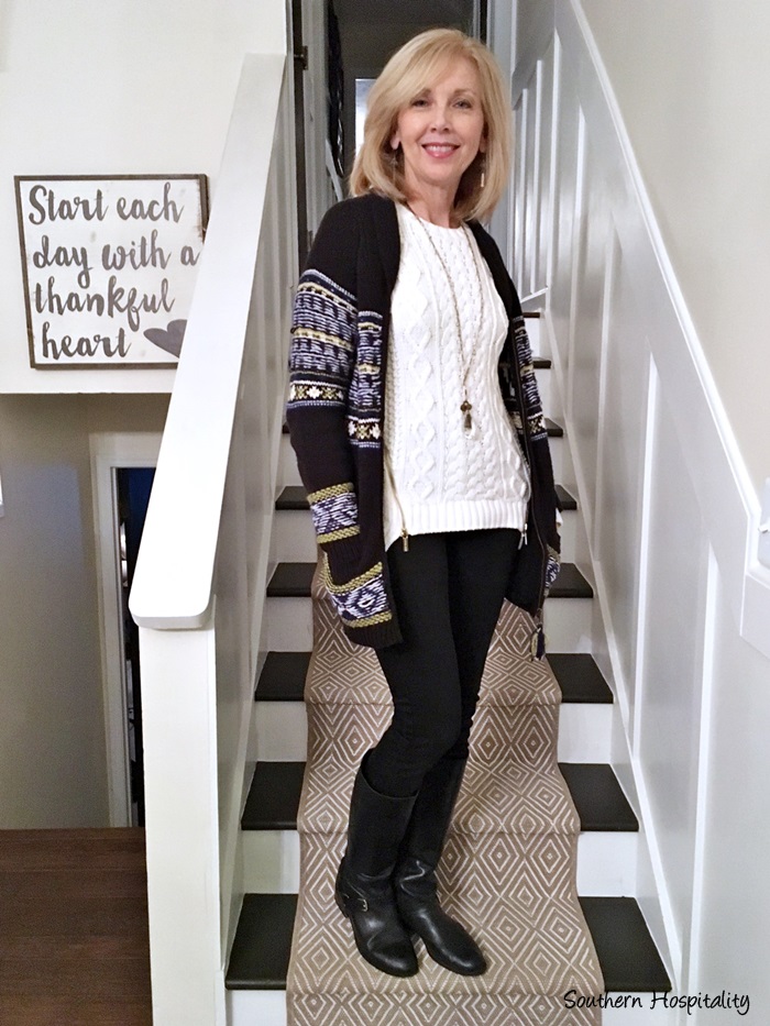 Fashion over 50: Winter Black and White - Southern Hospitality