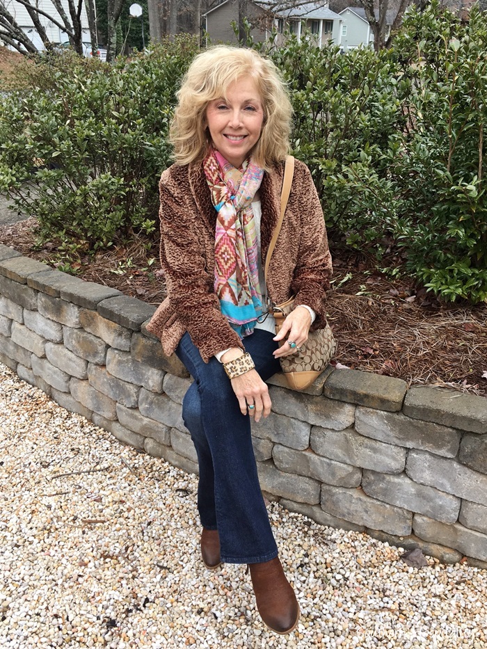 Fashion over 50: More Casual with Faux Fur - Southern Hospitality