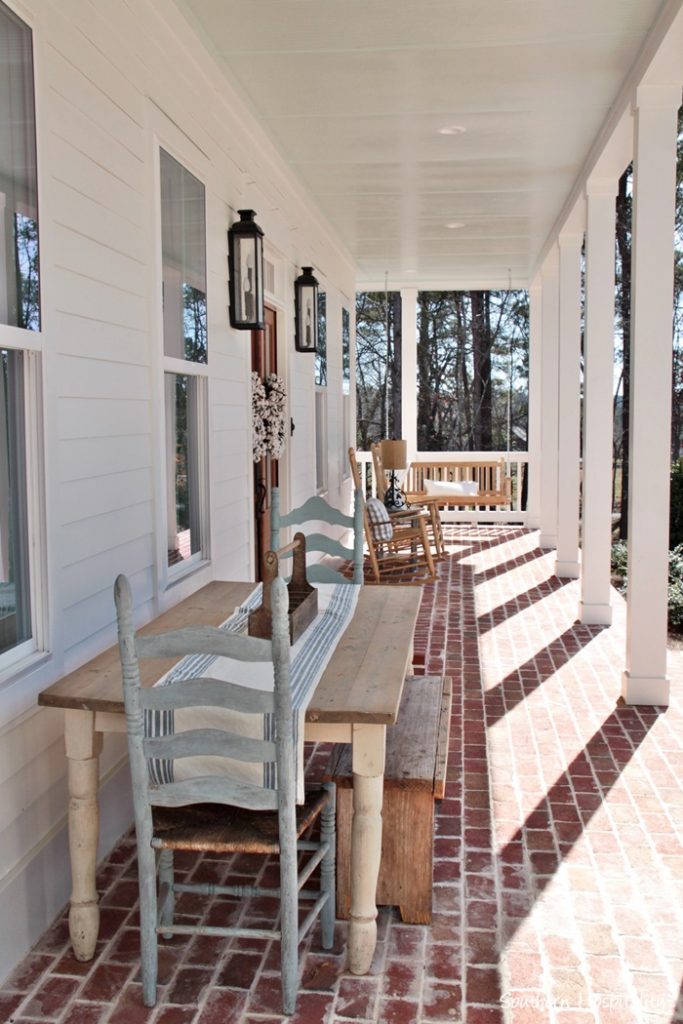 farmhouse brick porch