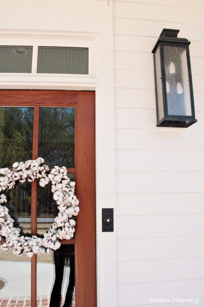 farmhouse cotton wreath