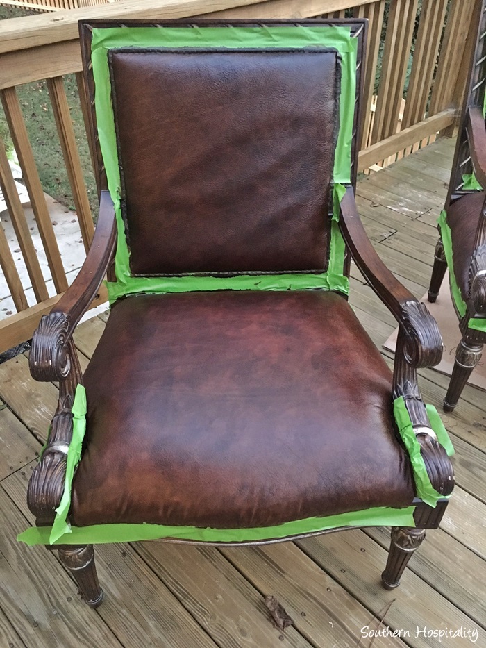 Re dye leather discount chair