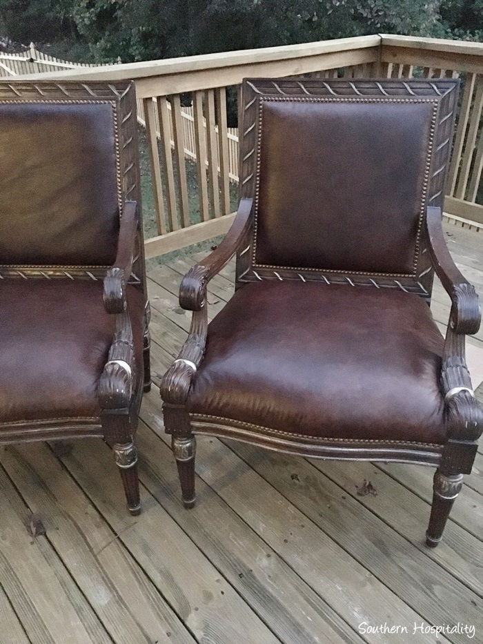 How to Dye Leather Chairs - Southern Hospitality