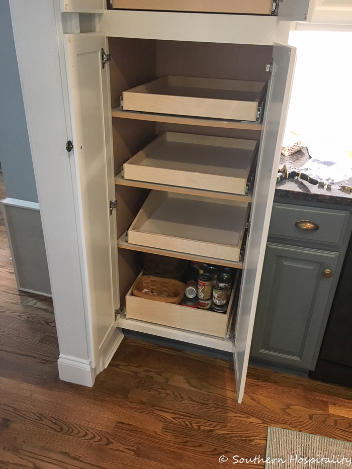 Installing Sliding Shelves in a Pantry