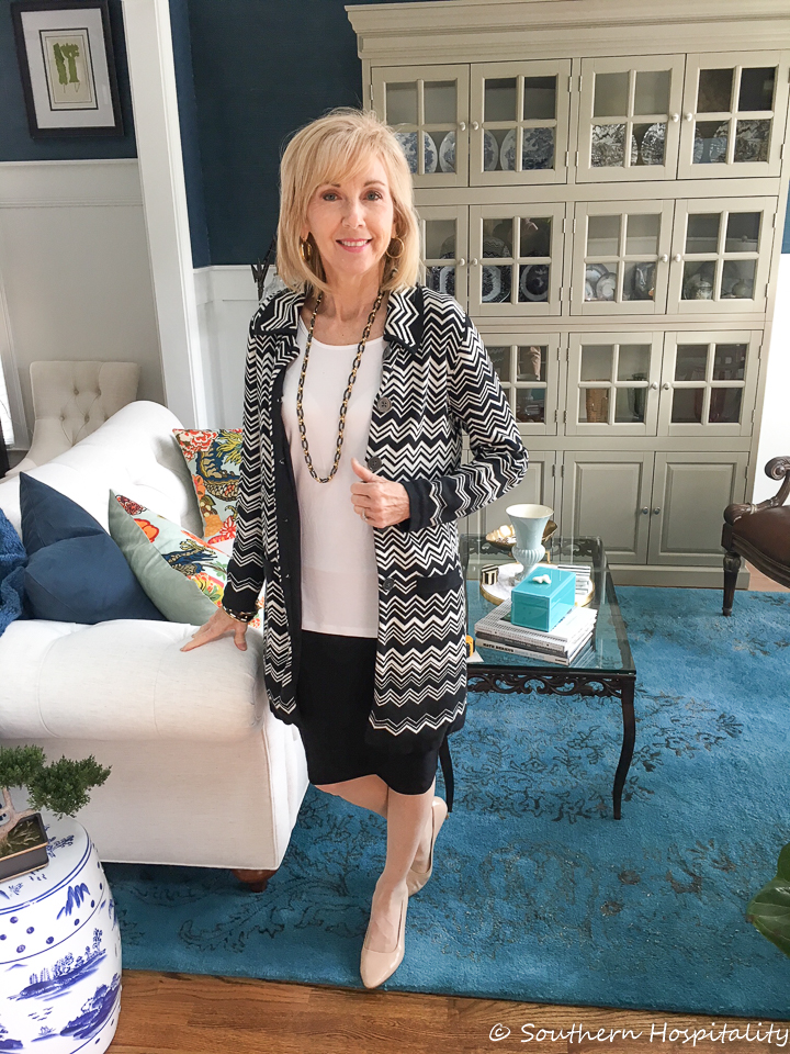 Fashion over 50: Pencil Skirt & White Top - Southern Hospitality