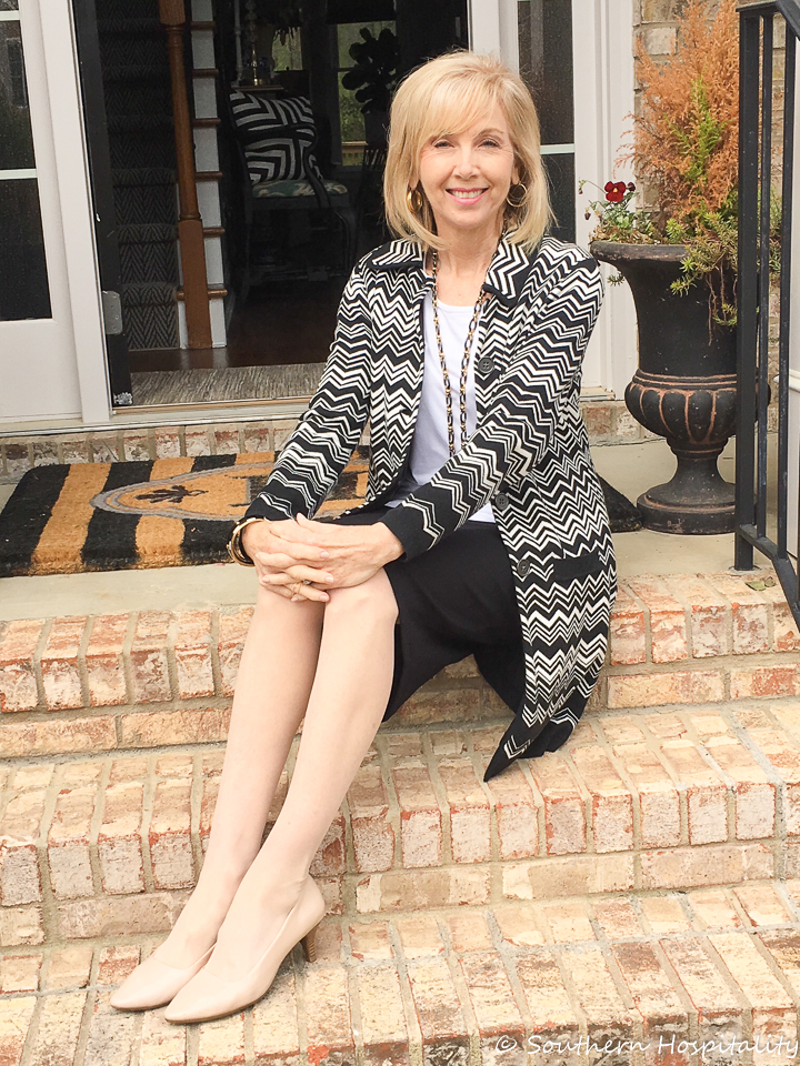 Fashion over 50: Pencil Skirt & White Top - Southern Hospitality