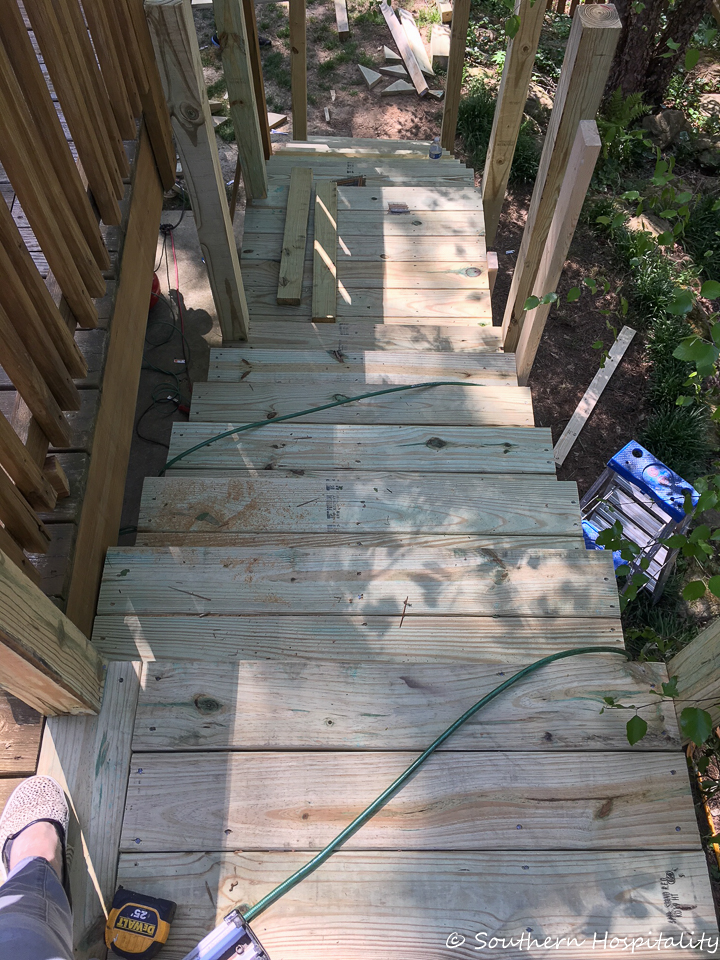 Adding Stairs to a Deck