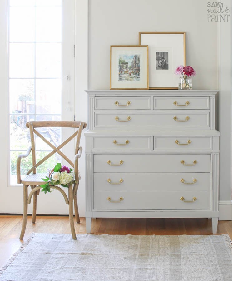 Coral Mid Century Dresser - Saw Nail and Paint