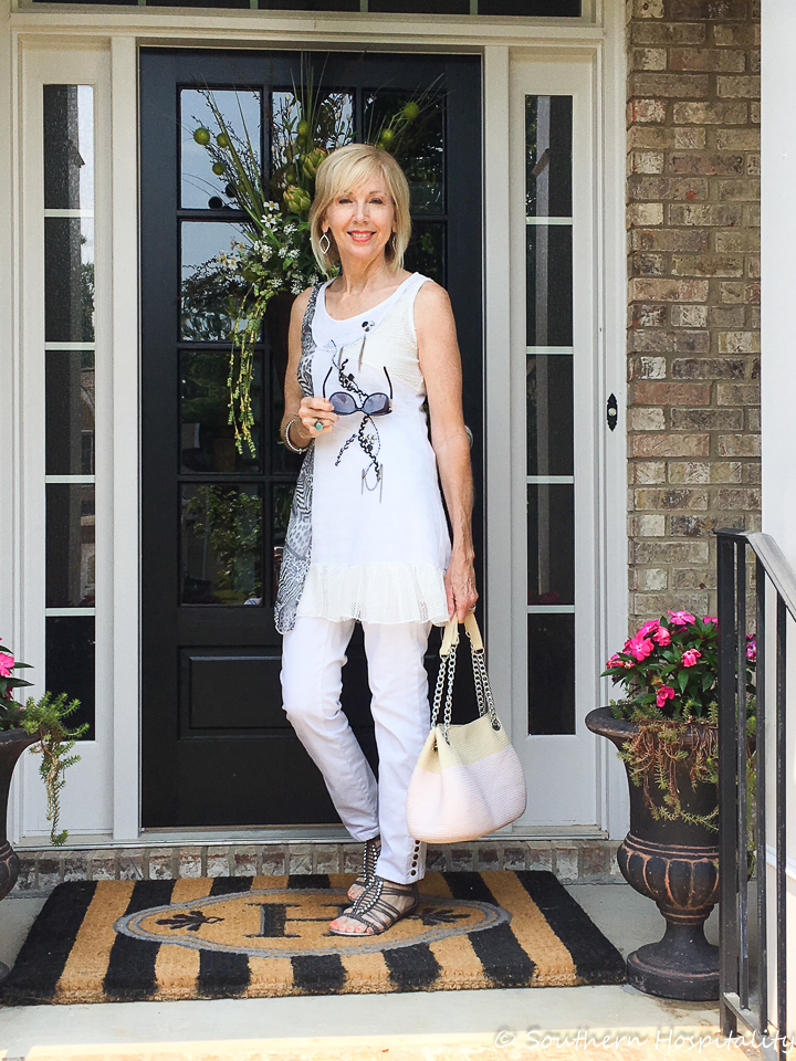 Fashion over 50 White Casual Wear Southern Hospitality